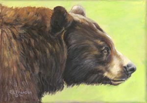 Bear painting: Nosey ©E. Lynette Fransen